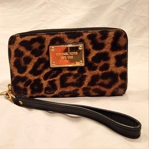 Michael Kors Calf-hair Wristlet Wallet
